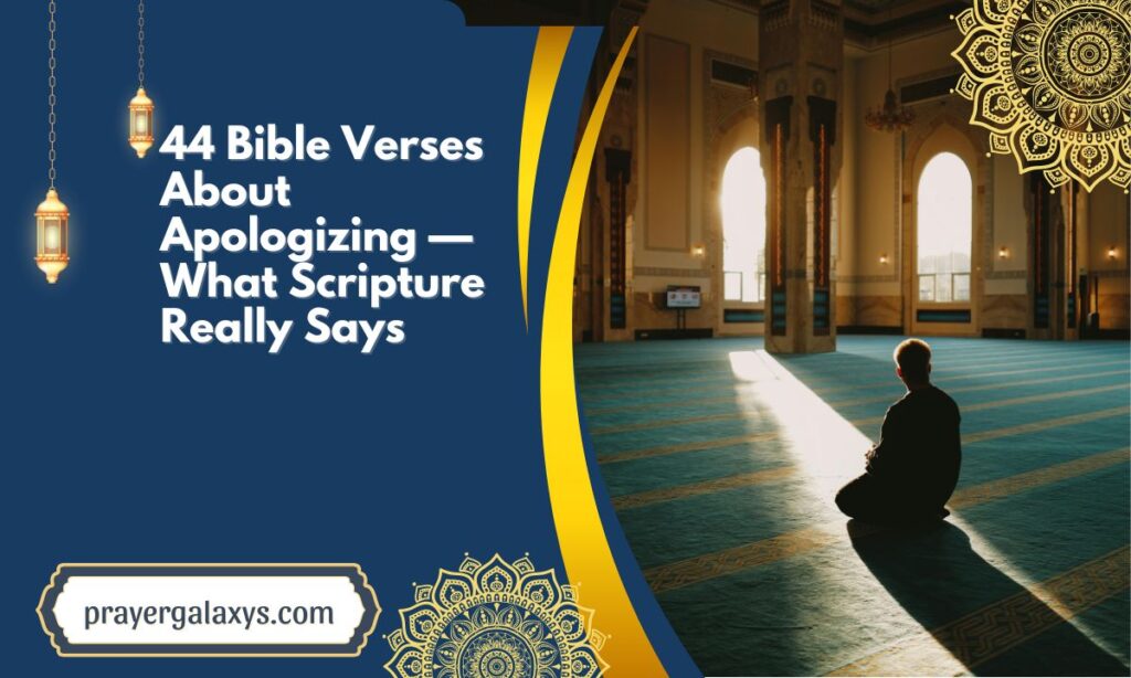 44 Bible Verses About Apologizing — What Scripture Really Says