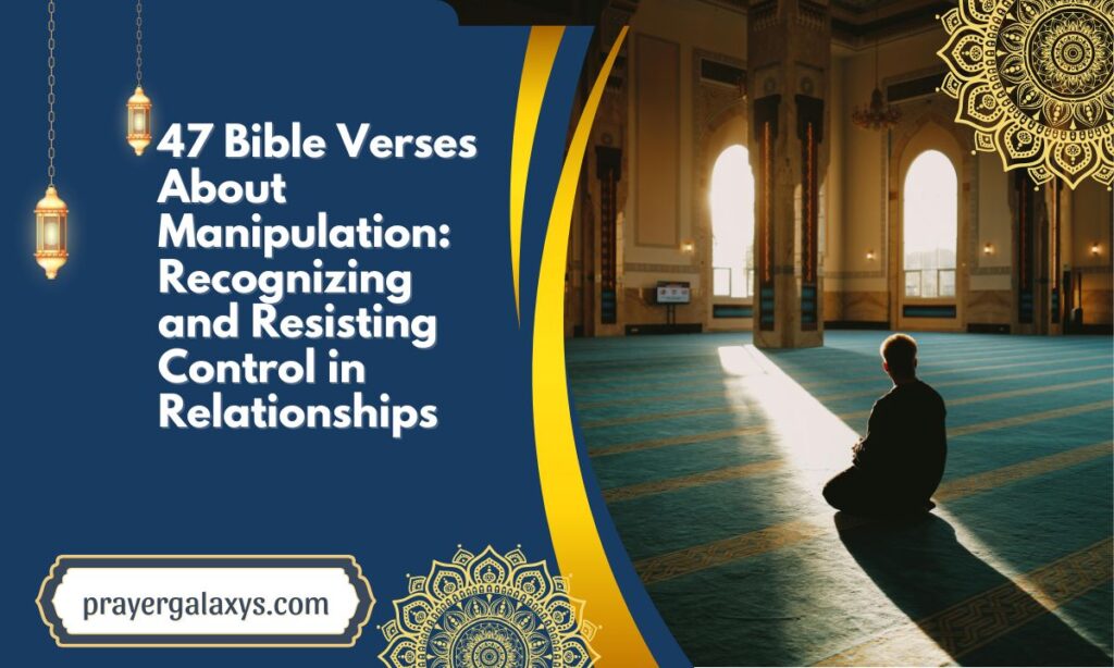 47 Bible Verses About Manipulation: Recognizing and Resisting Control in Relationships