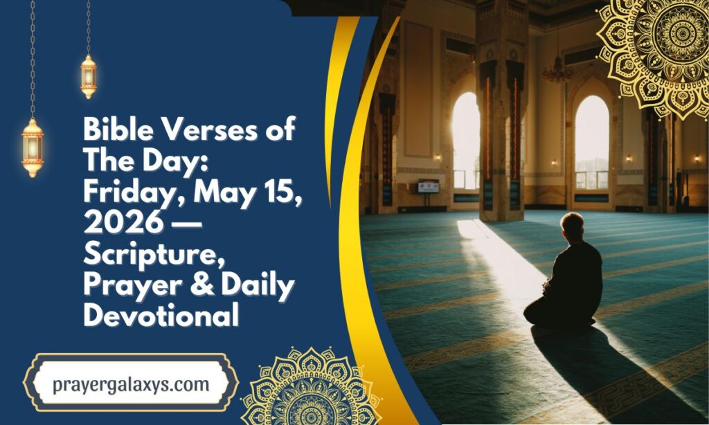 Bible Verses of The Day: Friday, May 15, 2026 — Scripture, Prayer & Daily Devotional