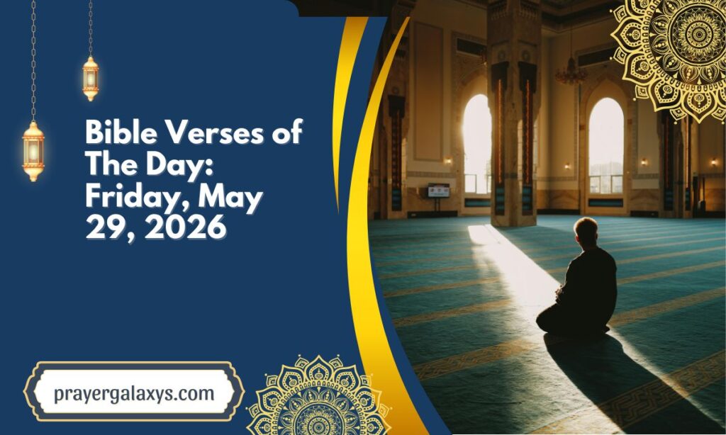 Bible Verses of The Day: Friday, May 29, 2026