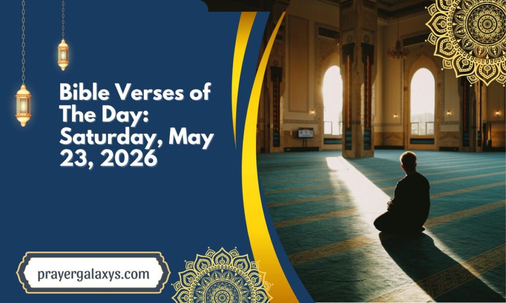 Bible Verses of The Day: Saturday, May 23, 2026